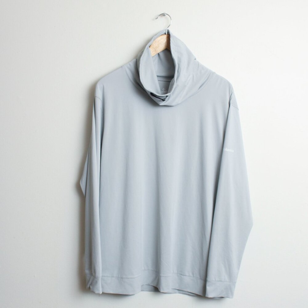 Columbia Golf Omni-Wick Penny Pullover Womens XL Gray Cowl Neck Michelob Ultra